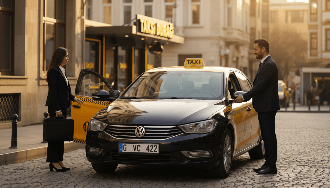 Yozgat 7/24 Taksi sarı-siyah renkleriyle profesyonel taksi hizmeti