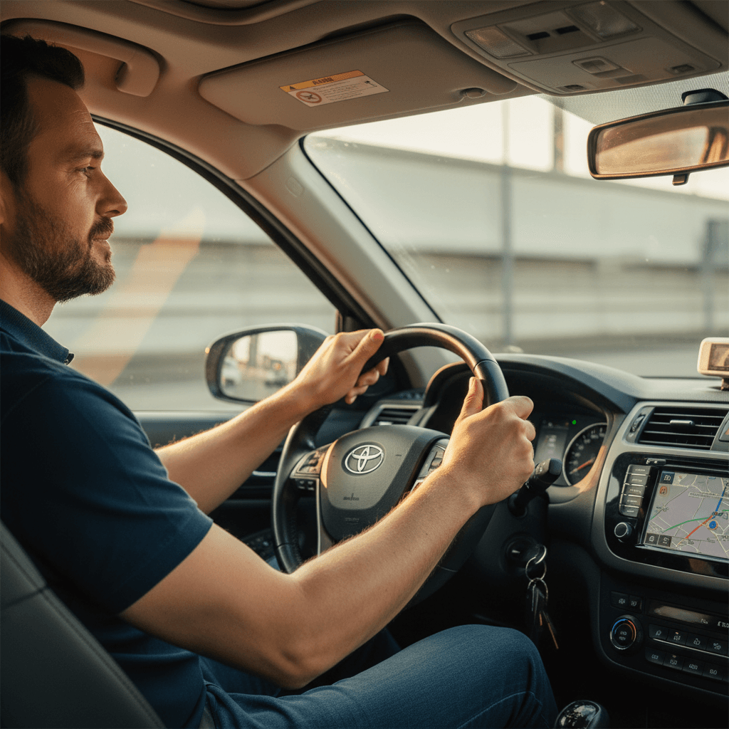 Profesyonel taksi şoförü